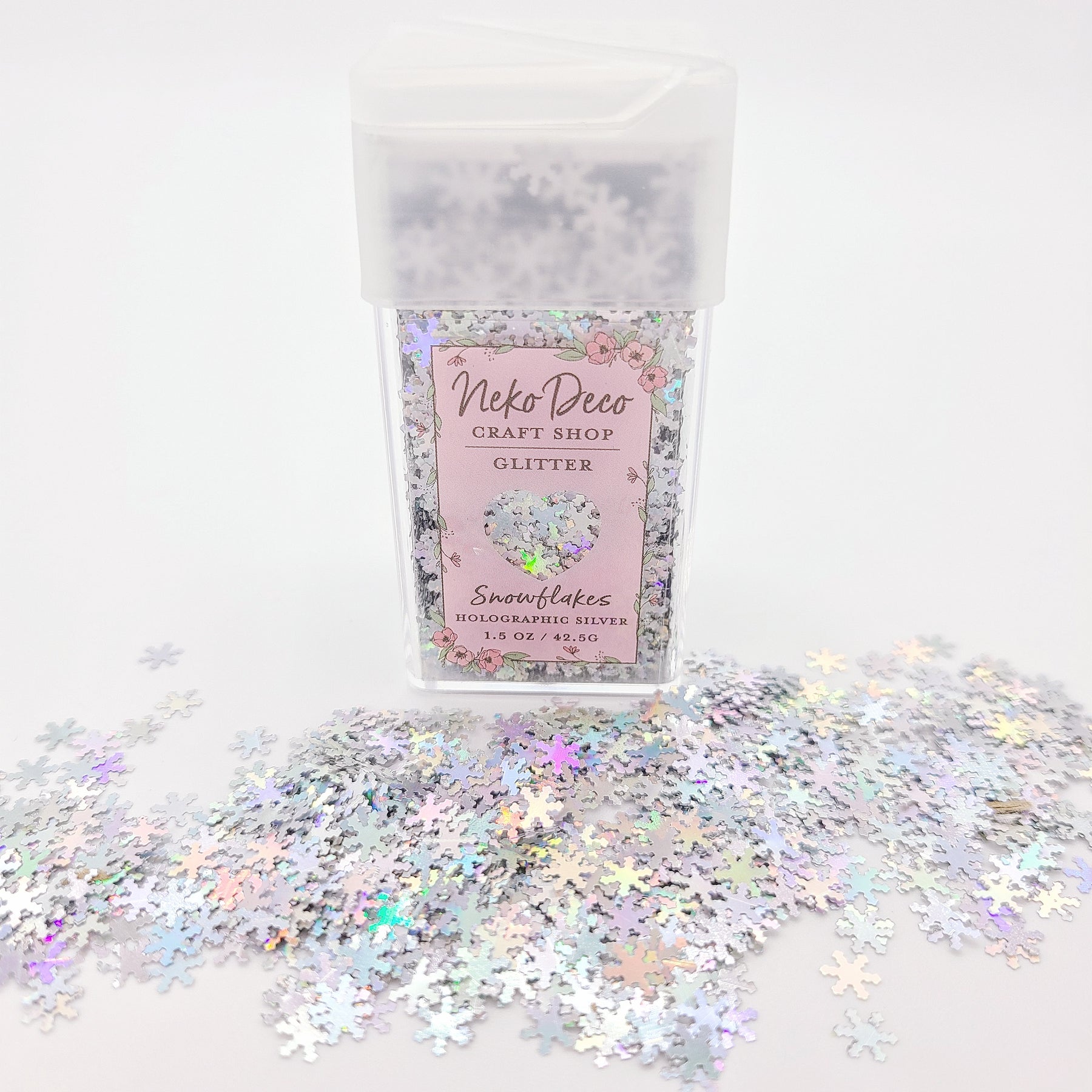 Snowflakes Glitter Confetti – Neko Deco Craft Shop