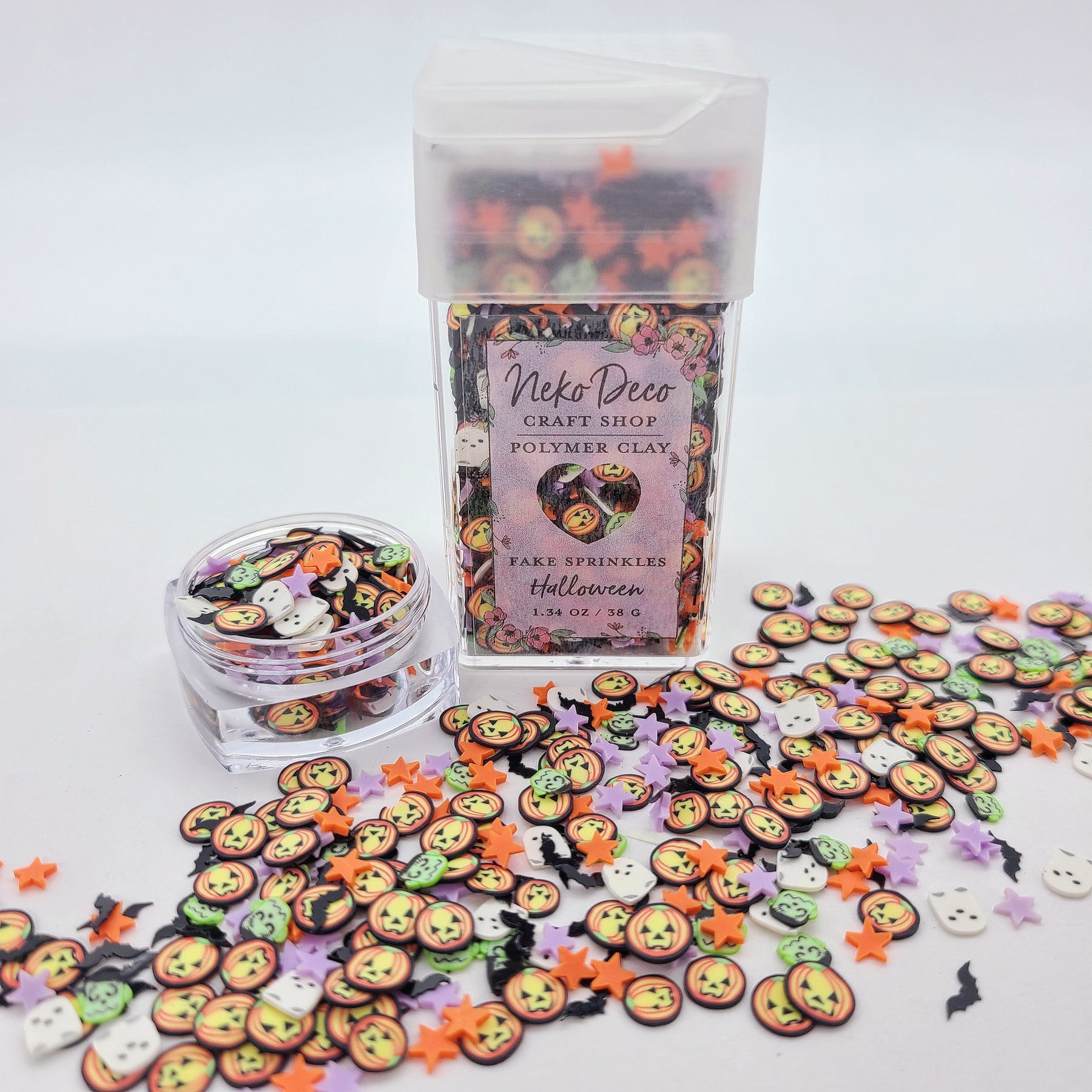 White Skull Halloween Polymer Sprinkles, Spooky Faux Sprinkles, Polyme –  Happy Kawaii Supplies