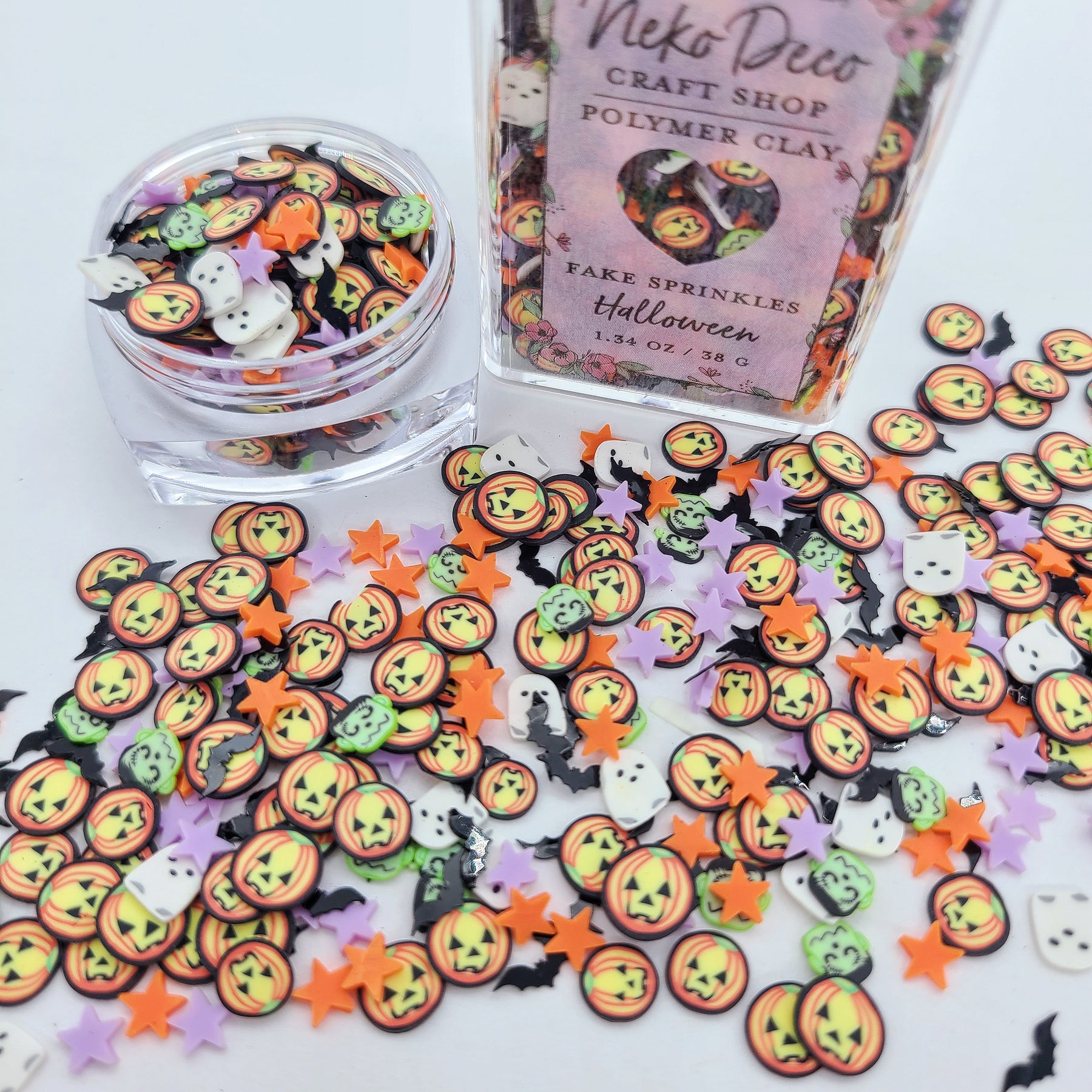 White Skull Halloween Polymer Sprinkles, Spooky Faux Sprinkles, Polyme –  Happy Kawaii Supplies